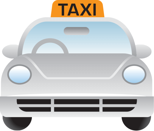 white taxi icon