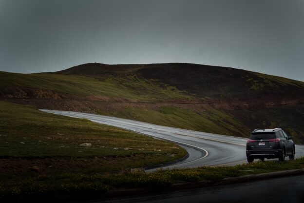 car on road