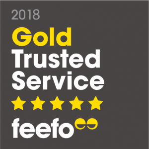 2018 gold trusted service feefo